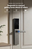 Cerradura Inteligente para Puerta de Entrada, con Huella Dactilar, Contraseña, App Tuya, WiFi, para Hogar, Oficina, Dormitorio