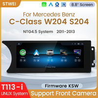 STWEI Écran tactile IPS 8,8 pouces Système Linux Mercedes-Benz Classe C W204 NTG4.5 CarPlay sans fil Android Auto USB Multimédia automobile