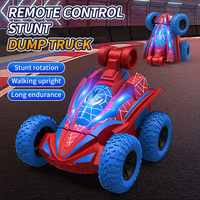 Niños 360 °   Coche RC Acrobático Giratorio - Vehículo Eléctrico Todoterreno de 4 Canales con Cable USB - Juguete de Control Remoto Listo para Usar