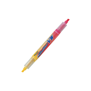 Surligneur double extrémité SVW-15SL, deux couleurs, type capuchon, encre liquide directe, double pointe, largeur maximale de la pointe 3,3 mm, encre pigmentée à base d'eau - Product Image 1