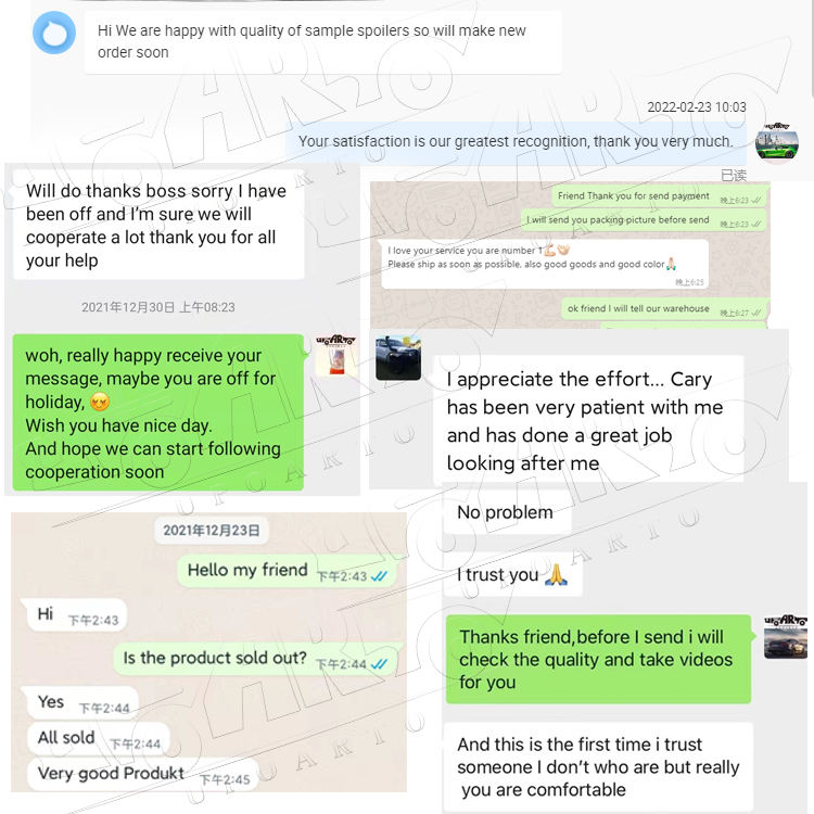 Exterior Accessories Include Front Roof Led Bar Fog Tail Lamp Frame Mid Wing Rear Spoiler for Jeep Wrangler Grand Cherokee