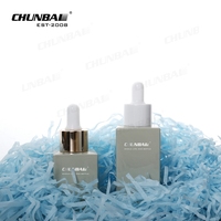 Flacon compte-gouttes en verre pour soins de la peau, 30 50 100 Ml