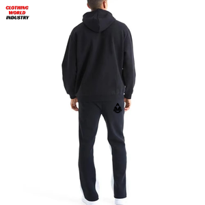 Unisex Men's & Baggy Sweatpants 100% Cotton Straight Leg <b>Drawstring</b> Sweatpants Elastic Mid Waist Casual <b>Trousers</b> men's pant - Product Image 2