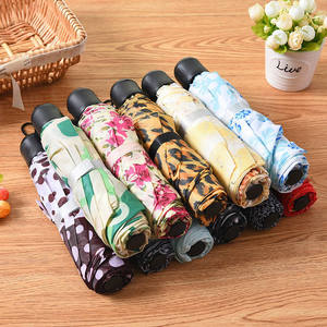 Sales Promotion Three-Fold Cheap Chinese Manufacturer Wholesale Promotional Custom Logo Print 3 Folding Umbrella