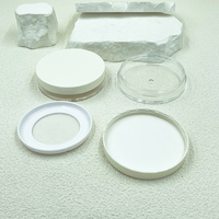 MINI 5g Boîte à poudre libre transparente ronde ultra-mince avec filet élastique Boîte vide Boîte cosmétique en plastique