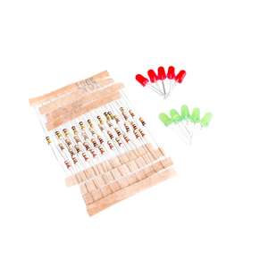 Kit de Resistencias de Película Metálica de 1K, 10K, 100K, 220 Ohm, 1/4W y LED para Raspberry Pi - Product Image 1