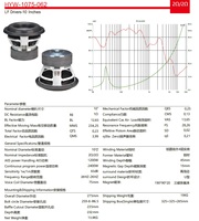 Nouveauté : Subwoofers 10 pouces 1200W RMS, double bobine 2 ohms, basses profondes 28Hz, 3 aimants, cône en papier, subwoofer SPL pour autoradio 1075-062