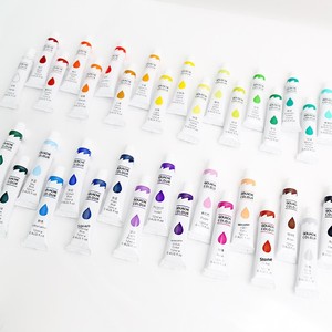 Pigment <span class=keywords><strong>Gouache</strong></span> 12 ml en <span class=keywords><strong>tube</strong></span> aluminium-plastique, qualité artistique pour enfants, haute transparence des couleurs, à base d'eau, 36 couleurs disponibles en gros - Product Image 4