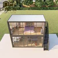 DYCE1 Maison conteneur en acier préfabriquée de 3 chambres à coucher Maisons modulaires prêtes à l'emploi Villa à panneau sandwich extensible Appartement pour hôtel