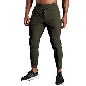 Pantalones Deportivos Casuales de Alta Calidad al por Mayor, Pantalones de Lona con Estampado Flocado, Logotipo Personalizado, 100% Algodón, Pantalones Deportivos para Hombre - Product Image 1