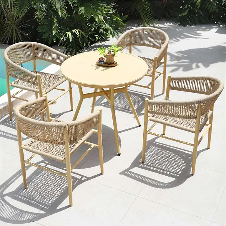 USA Europa Markt beliebt Outdoor Tisch und Stuhl Set, Möbel-Set Garten Terrasse Essen Outdoor Terrassenmöbel /