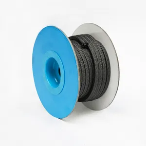 Factory Directly Supply Black PTFE Packing Braided Square Fiberglass Rope For Heat Resistant And Sealing