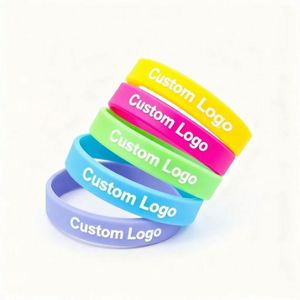 Bracelets en caoutchouc personnalisés avec logo en relief pour la collecte de fonds scolaire, bracelets en silicone - Product Image 2