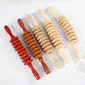 Rodillo de Madera para Masaje Corporal, 9 Ruedas, Venta Caliente, Herramienta de Terapia de Celulitis, Masajeador de Espalda de Madera, Rodillo Dérmico de Madera para Cuello, Piernas y Brazos - Product Image 2