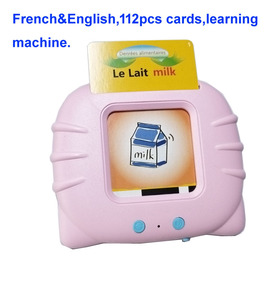 Máquina <span class=keywords><strong>de</strong></span> Tarjetas <span class=keywords><strong>de</strong></span> Memoria Interactiva Portátil en Francés e Inglés con Batería <span class=keywords><strong>de</strong></span> Plástico, Juguetes Educativos para el Aprendizaje <span class=keywords><strong>de</strong></span> los Niños - Product Image 2