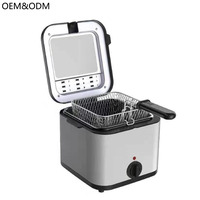 Friteuse électrique populaire en acier inoxydable 1000W 2.5L 304 avec température réglable pour filets de poulet frites