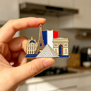 2026 Hot Sale Wholesale Metal Enamel Fridge Magnet 3D Zinc Alloy Refrigerator Magnets Custom Travel Souvenirs for City Landmarks - Product Image 3