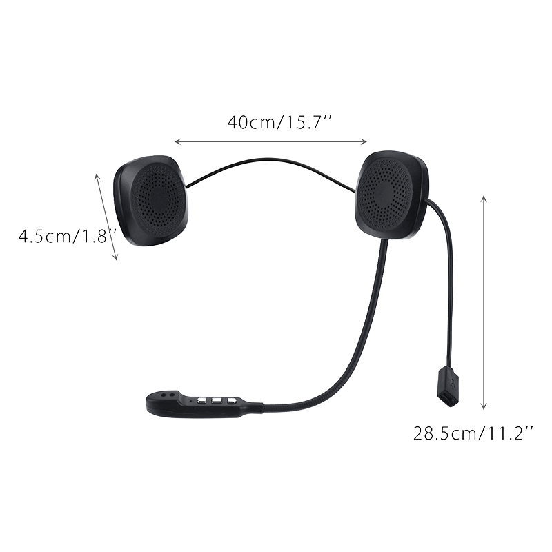 WeClear L1 Casco Moto Auricolari Bluetooth, Cuffie Bluetooth V5.3 - 13