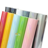 Film de protection de voiture en vinyle alvéolé PET laser, holographique irisé, autocollant décoratif auto-adhésif pour carrosserie de véhicule