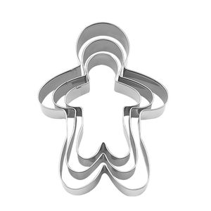 Ensemble <span class=keywords><strong>d</strong></span>'ustensiles en acier inoxydable, 3 pièces, pour garçons et filles, coupe-biscuits, pour hommes - Product Image 4