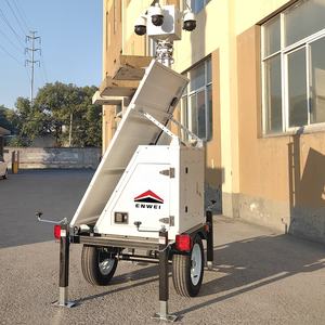 Caméra de surveillance solaire 5G avec surveillance toute la journée, remorque portable mini caméra CCTV solaire pour zone non habitée - Product Image 6