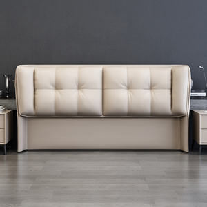 <span class=keywords><strong>Testiera</strong></span> in Pelle di Prima Qualità Personalizzabile, <span class=keywords><strong>Letto</strong></span> <span class=keywords><strong>Singolo</strong></span> Moderno Imbottito Morbido ed Ecologico, Resistente e Autoportante - Product Image 1
