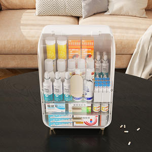 Nouvelle boîte à médicaments familiale 24L multicouche avec couvercle et compartiments pour l'organisation du rangement - Product Image 1