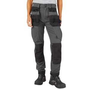 <span class=keywords><strong>Pantalon</strong></span> <span class=keywords><strong>de</strong></span> travail cargo en toile durable coupe ajustée <span class=keywords><strong>pantalon</strong></span> <span class=keywords><strong>de</strong></span> travail Cordura renforcé pour femmes avec genouillère poches multi-étui - Product Image 6