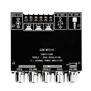 Tpa3116d2 * 2 2.1 Kênh Nhà Âm Thanh Khuếch Đại 50W + 50W + 100W Cho <span class=keywords><strong>Bluetooth</strong></span> AUX USB Mic Hỗ Trợ Ứng Dụng Điều Khiển <span class=keywords><strong>Receiver</strong></span> FM Tuner Đài Phát Thanh - Product Image 2