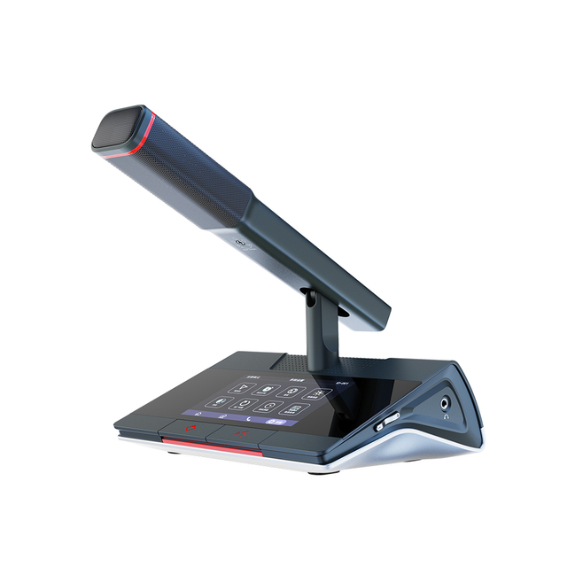 UN520C-F Digital Network Wired Cardioid Condenser Microphone with Touch Screen - Audio Conference System with Voting