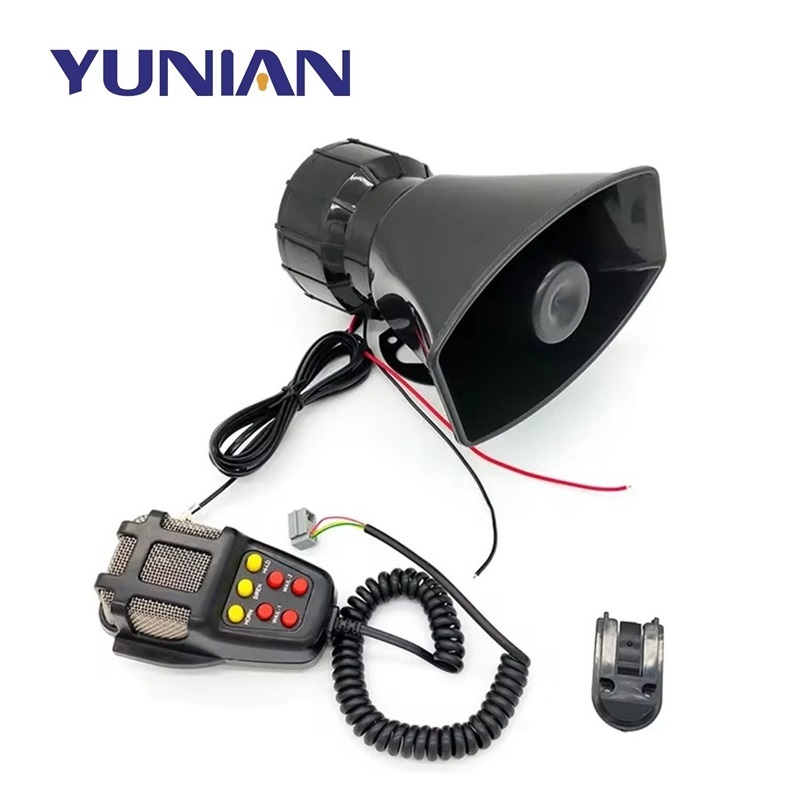 Qii Lu 7 Suoni Sirena Altoparlante Per Auto, Moto E Camion, 12V, Con Microfono E Kit Installazione