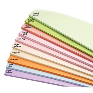 Carta Colorata Mantic <span class=keywords><strong>A4</strong></span> 8K 180g Rosa Verde Chiaro Azzurro Spessa e Resistente Colori Pastello per Lavoretti Creativi dell'Asilo - Product Image 1