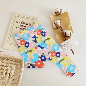 Pantalons longs en coton tricoté décontractés pour bébés et enfants, respirants, leggings longs, vêtements pour enfants en gros - Product Image 5