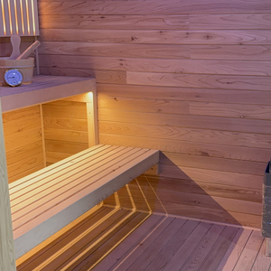 ساونا خارجية عالية الجودة مخصصة للبيع مع ساونا تقليدية للحدائق بالبخار الجاف ولعدد 4 أشخاص - Product Image 6