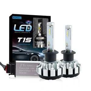 Vente chaude led lampe frontale T1S Turbo H4 LED phare <span class=keywords><strong>H7</strong></span> H11 80W 8000LM Voiture Phares Ampoules 6000K/8000K lumineux - Product Image 1