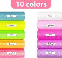 Efuncro Fluorescent Glitter Transfert de Chaleur Vinyle HTV Imprimable Lavable pour T-shirts & Vêtements Toutes Machines de Découpe Convient