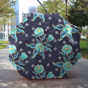 Sombrilla Portátil Grande de 3m con Techo de Paja, Resistente al Viento, con Anclaje para Arena, para Jardín, Piscina, Playa y Resort - Product Image 1