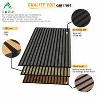 Panneaux muraux de studio d'enregistrement à domicile design moderne Diffuseur de son gratuit Ripad Panneaux acoustiques acoustiques insonorisés à lattes de bois