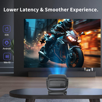 Projecteurs d'extérieur Smart Android 9 WIFI Écran miroir Mini projecteur portable 4K Home Cinéma Jeu vidéo Téléphone portable Proyector