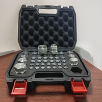 114pcs Kit d'outils de réparation de filetage de clé de bouchon de carter de vidange de carter d'huile