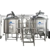 อุปกรณ์การต้มเบียร์มืออาชีพ500l เสร็จหน่วยสำหรับโรงงานเบียร์หรือระบบ Brewpub