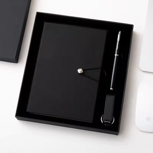 Nuovi <span class=keywords><strong>Prodotti</strong></span> 2026: Set Regalo di Lusso, Agenda in Pelle PU Personalizzata con Logo Stampato, Set con Penna e Portachiavi USB - Product Image 2