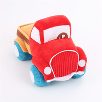 Jouet en peluche pour enfants : Camionnette vintage et avion de dessin animé, ensemble de poupées en peluche voiture et avion