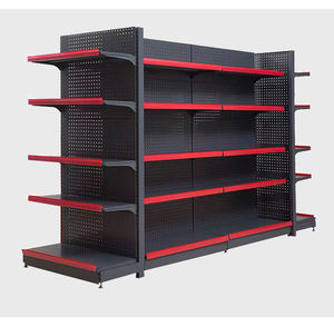 Góndola-estante de acero de alta calidad para supermercado, estantería de Metal de doble/una cara, fijo, giratorio, precio de fábrica - Product Image 4