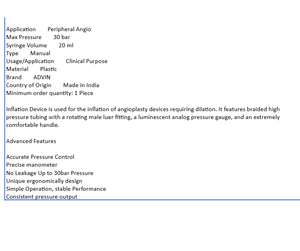 อุปกรณ์เติมลมเมดโทรนิคสำหรับการผ่าตัดหลอดเลือด พร้อมระบบควบคุมบอลลูนที่แม่นยำและการใช้งานที่ราบรื่น - Product Image 6