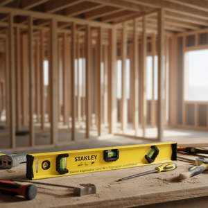 Nivel de aluminio Stanley de 48 pulgadas con perfil en I y tres burbujas para medir nivel y ángulos - Product Image 3