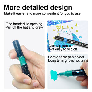 Сверкающими кисточками, блестящими прозрачными, мерцющими и блестящими цветными кистями, для изготовления открыток, рукоделия, рисования - Product Image 4