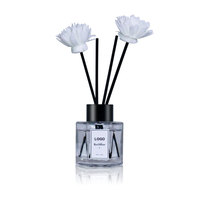Diffuseur d'ambiance personnalisé 50 ml pour la décoration de la maison, parfum floral, parfum d'ambiance avec bâtonnets en rotin et fleurs