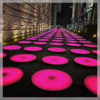 Brique lumineuse LED RGB 50 cm IP65 pour sol de danse en verre, lumières de jardin à effet musical vibrant, IRC 80, blanc chaud 3500K, 24V