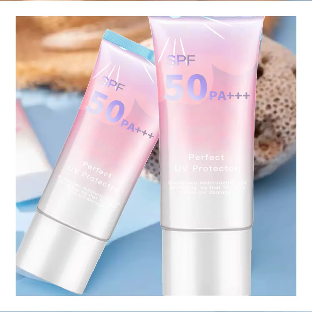 eigenmarke koreanisches individuelles sonnencreme-lotion-creme nachhaltige tonuspflege für das gesicht sonnencreme wasserfest SPF 50 sonnencreme